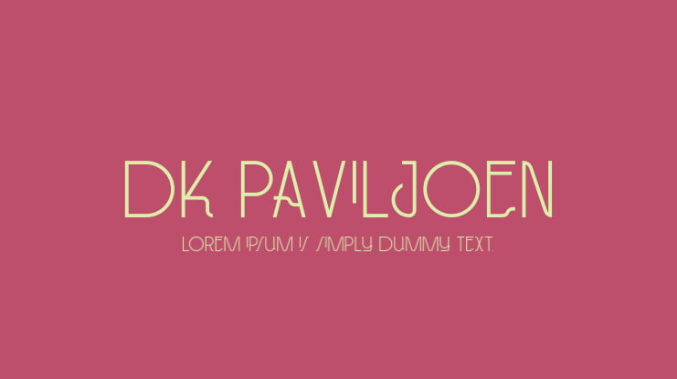 DK Paviljoen Font