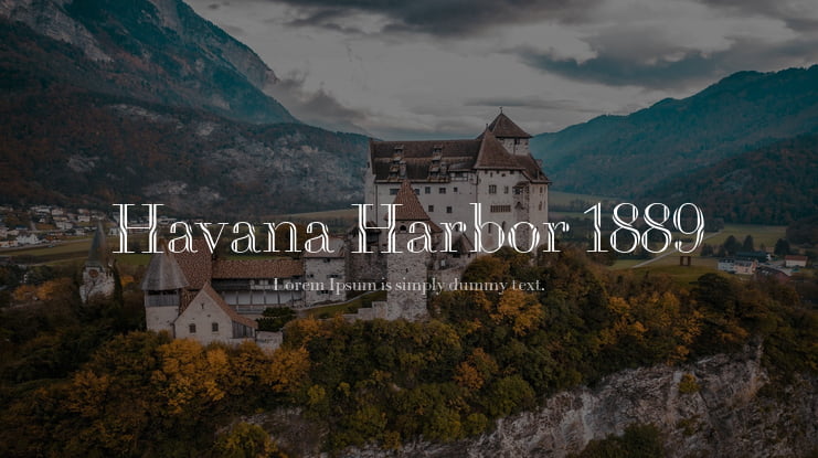 Havana Harbor 1889 Font