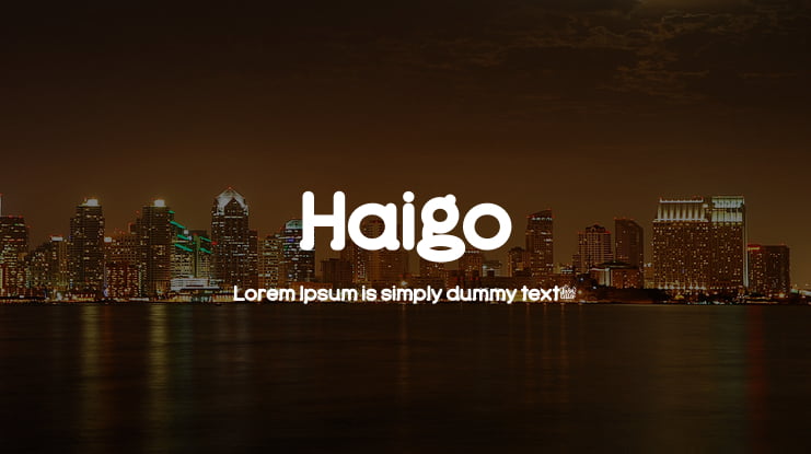 Haigo Font Family