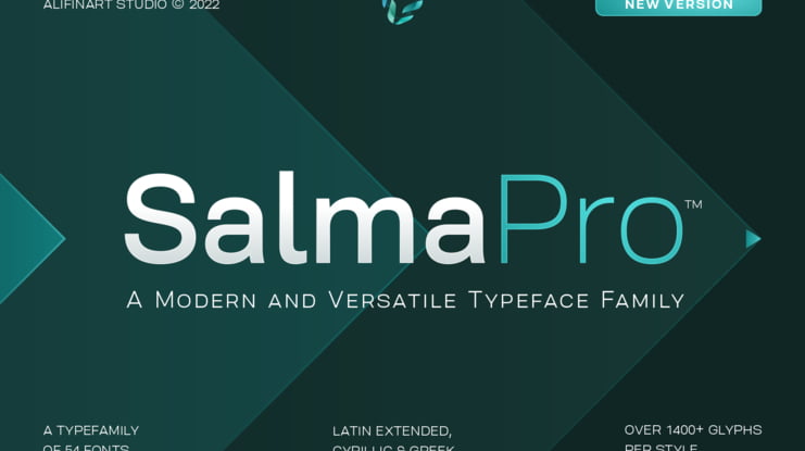 Salma Pro Medium-Narrow Font