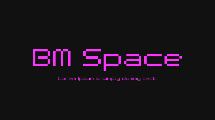 BM Space Font