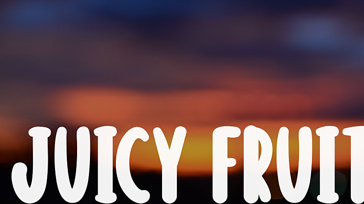 Juicy Fruit Font