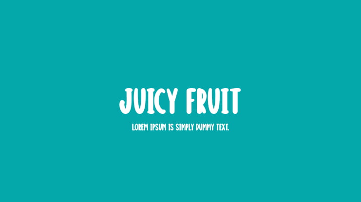 Juicy Fruit Font