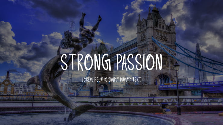 Strong Passion Font