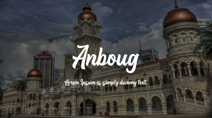 Anboug Font