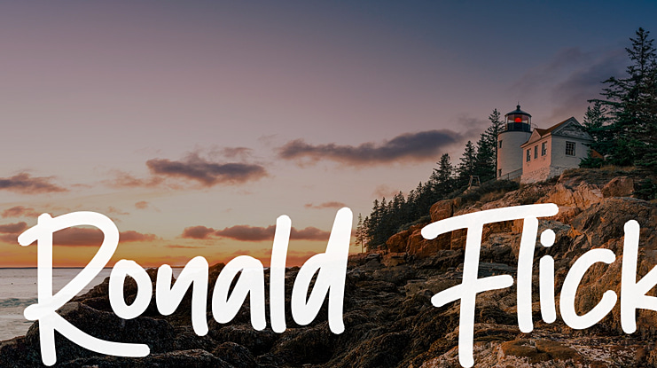 Ronald Flick Font
