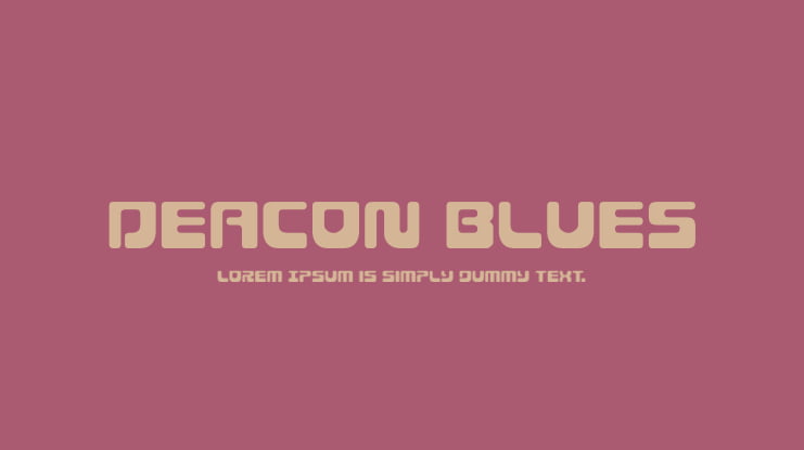 Deacon Blues Font Family