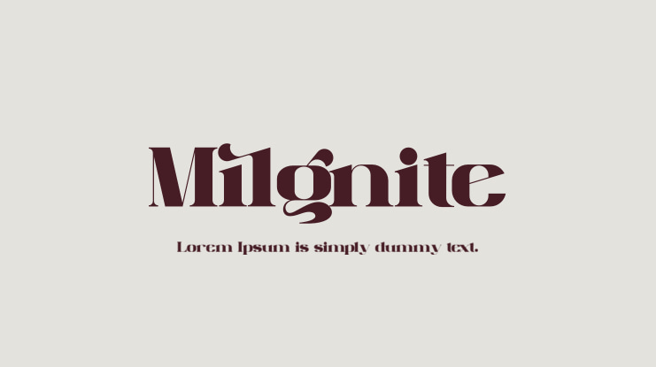 Milgnite Font