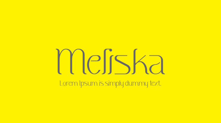 Meliska Font