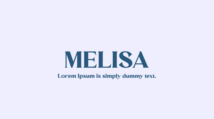 MELISA Font