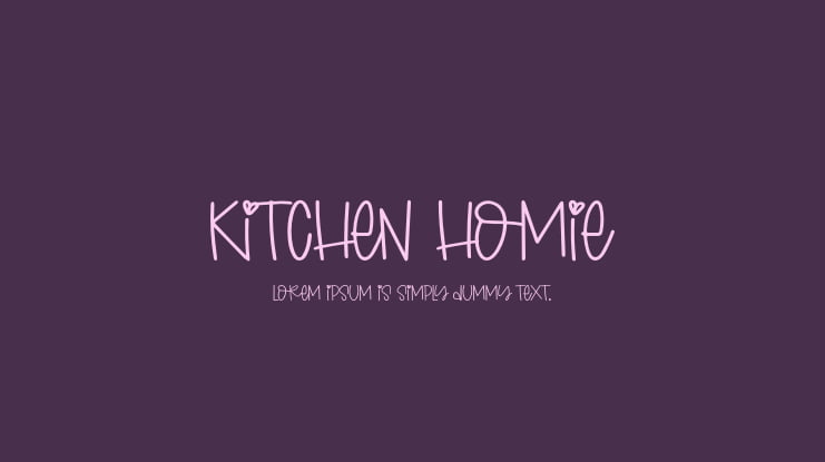 Kitchen Homie Font