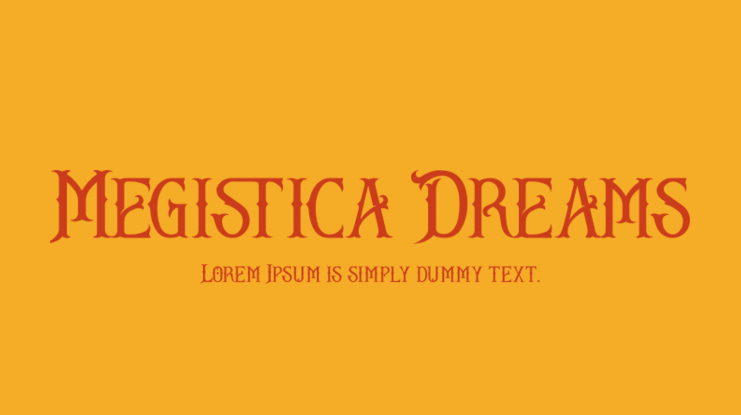Megistica Dreams Font