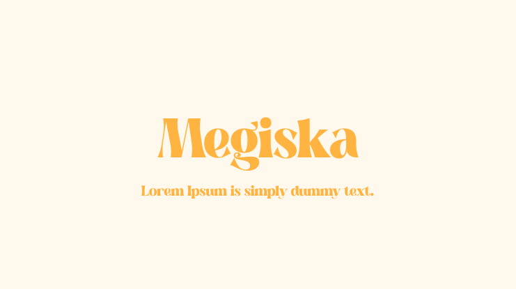 Megiska Font