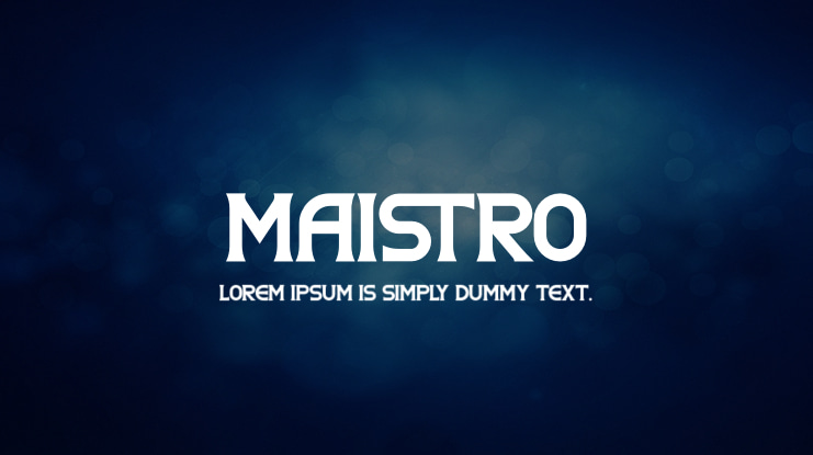 Maistro Font