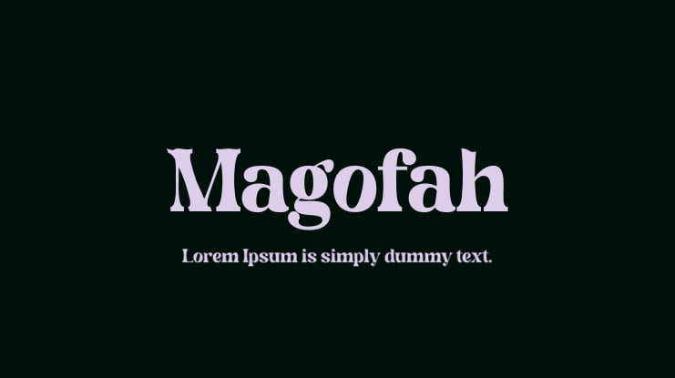 Magofah Font