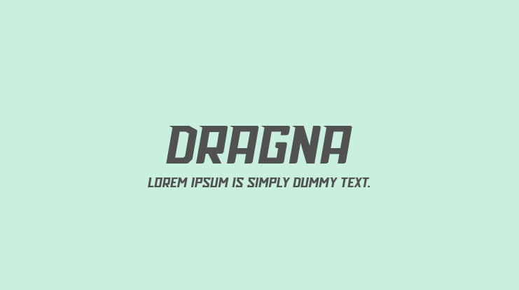 Dragna Font
