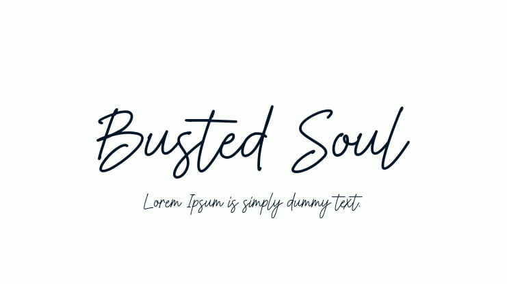 Busted Soul Font