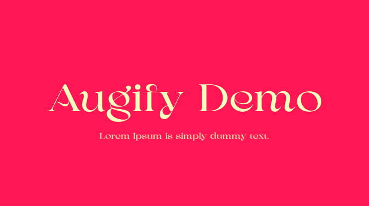 Augify Demo Font