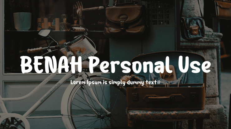 BENAH Personal Use Font Family