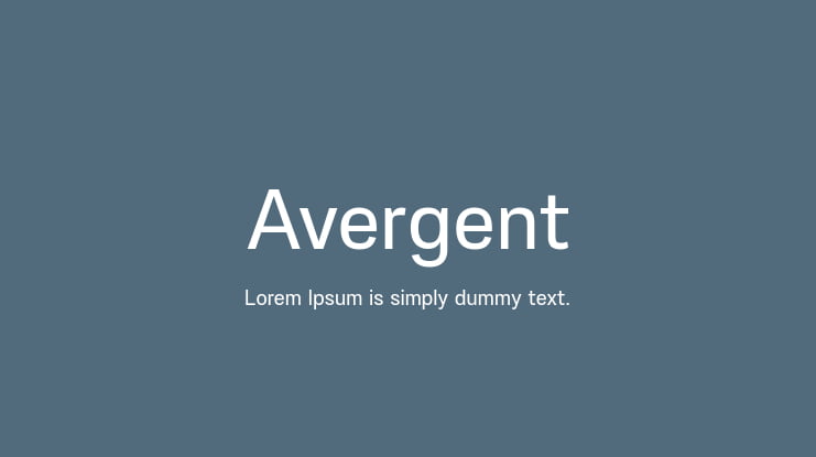 Avergent Font
