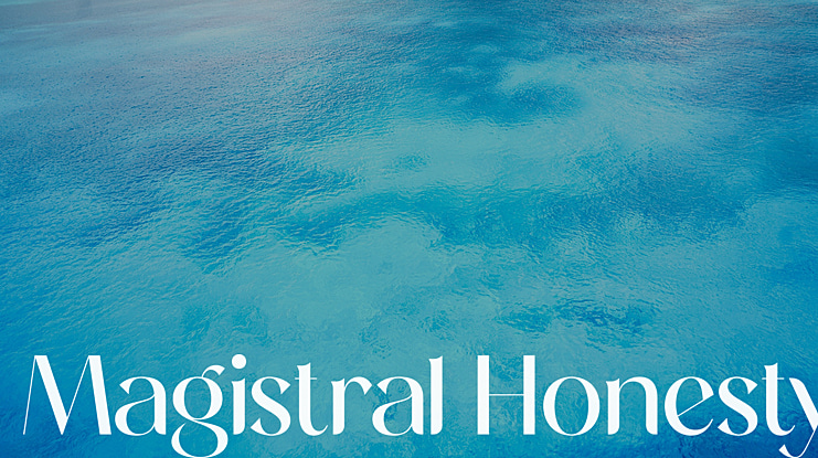 Magistral Honesty Font