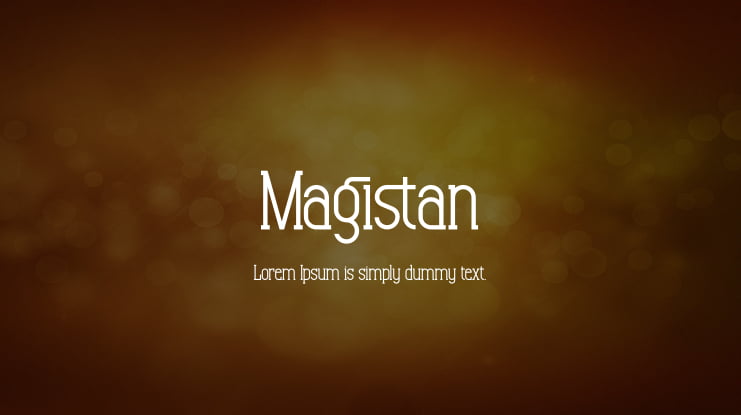 Magistan Font
