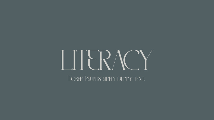 LITERACY Font