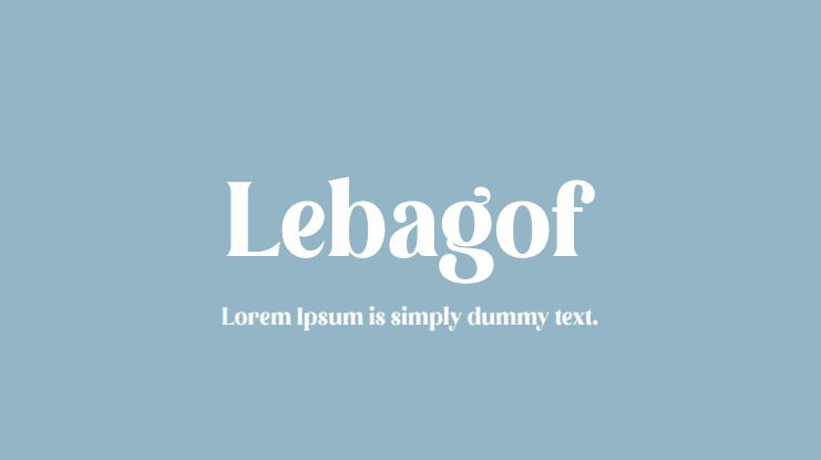 Lebagof Font