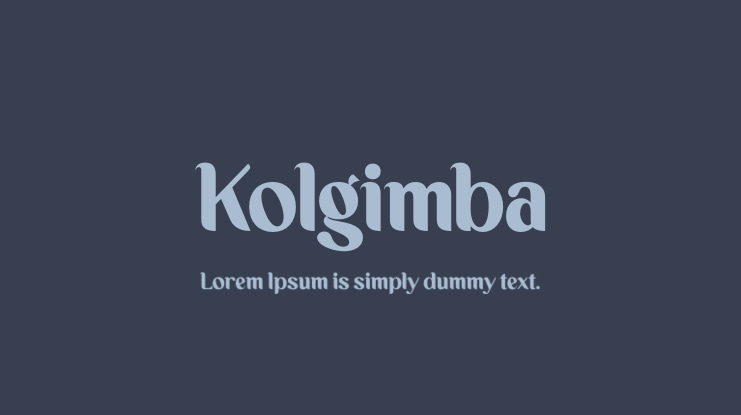 Kolgimba Font