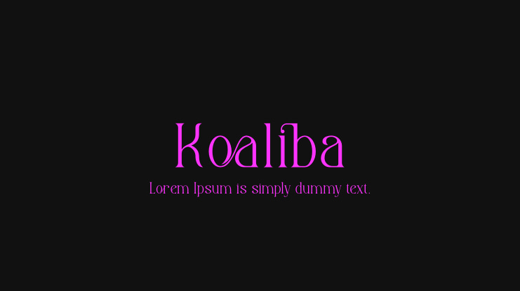 Koaliba Font