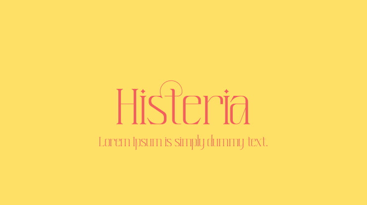 Histeria Font