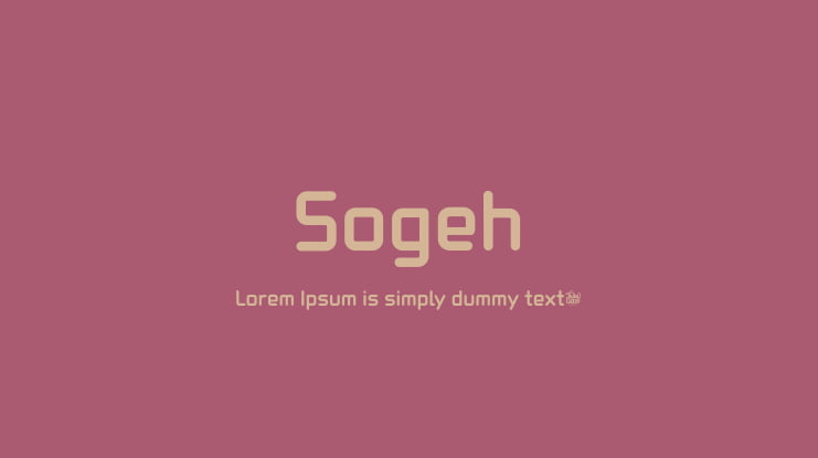 Sogeh Font Family