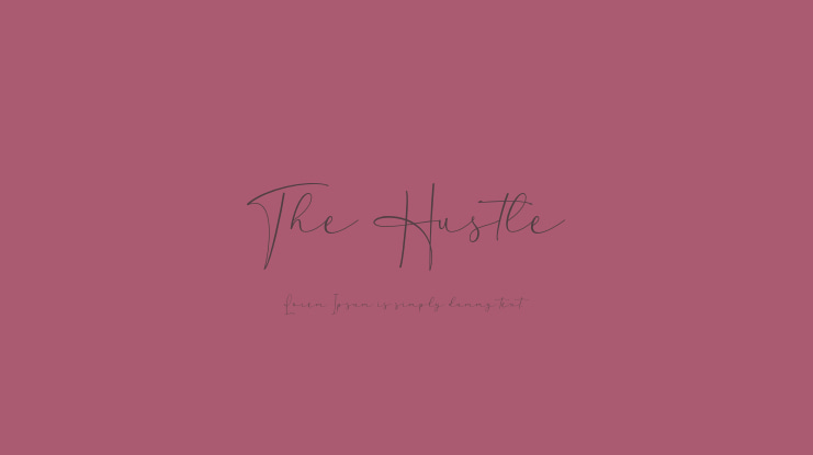 The Hustle Font