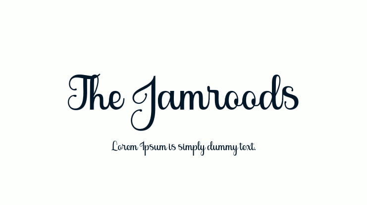 The Jamroods Font