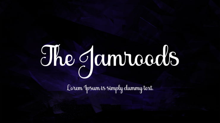 The Jamroods Font