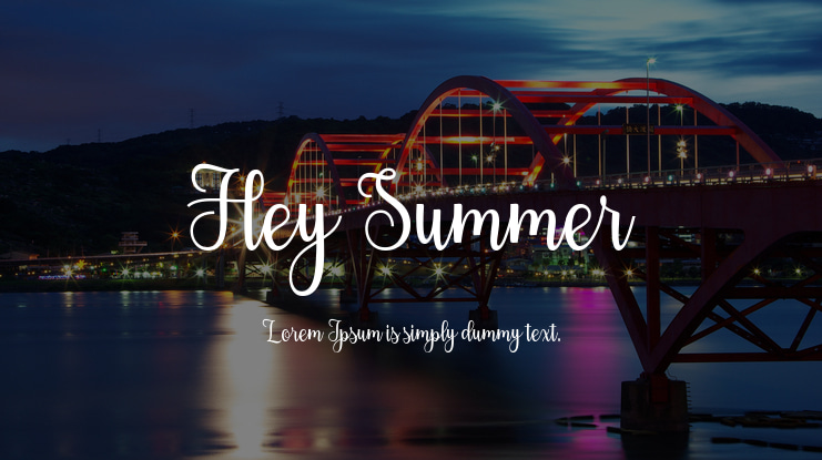 Hey Summer Font