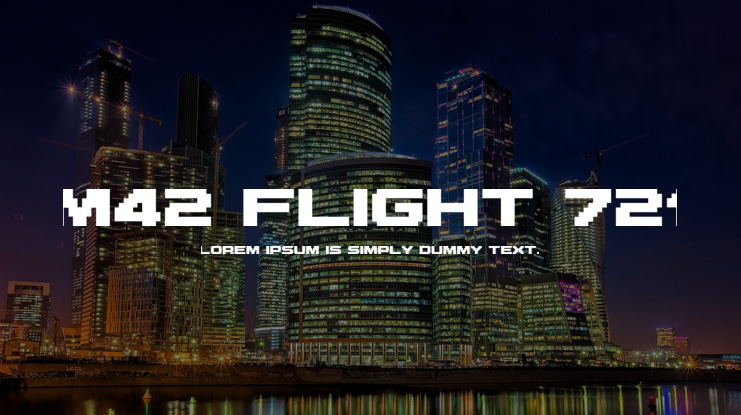 M42 Flight 721 Font