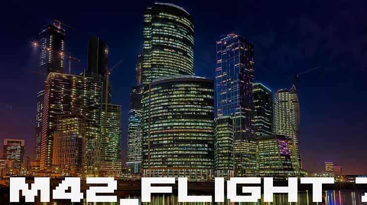 M42 Flight 721 Font