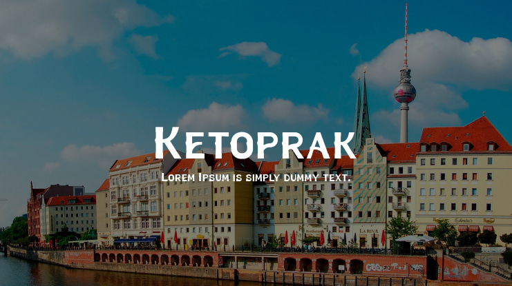 Ketoprak Font