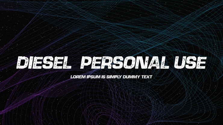 DIESEL  PERSONAL USE Font
