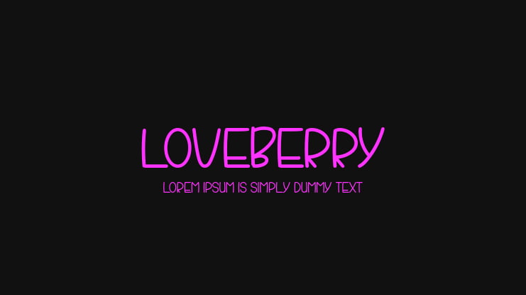 Loveberry Font