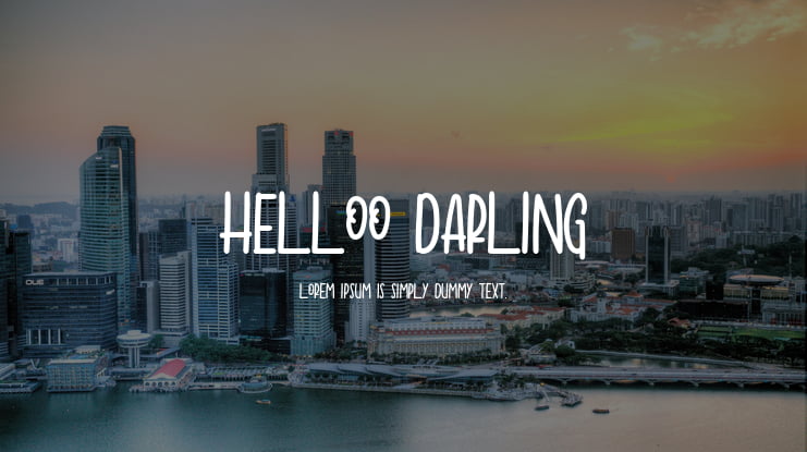 Helloo Darling Font