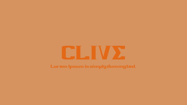 CLIVE Font