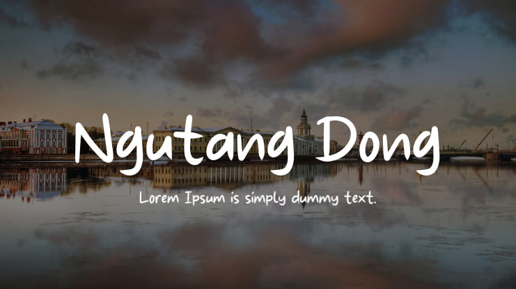 Ngutang Dong Font