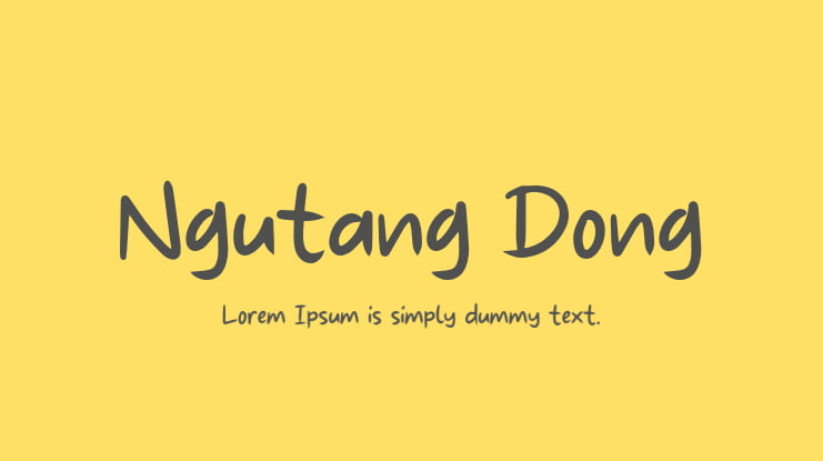 Ngutang Dong Font