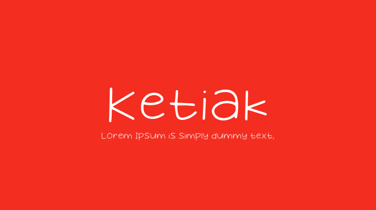 Ketiak Font Family