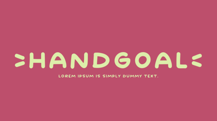 Handgoal Font