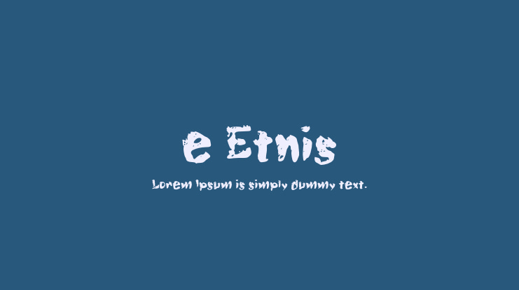 e Etnis Font