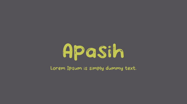 Apasih Font