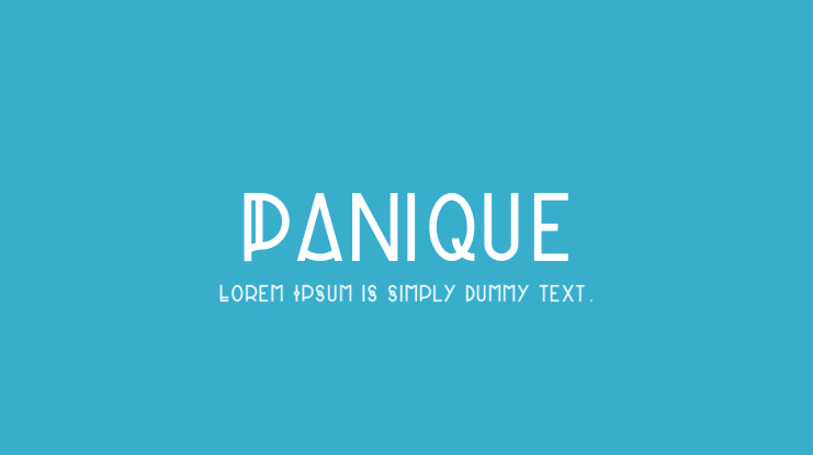Panique Font
